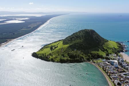 Aerial Image of MOUNT MAUNGANUI LOOKING NORTH-WEST