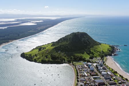 Aerial Image of MOUNT MAUNGANUI LOOKING NORTH-WEST