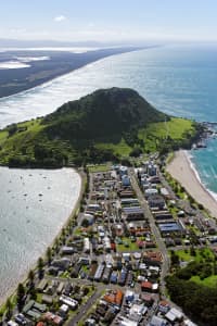 Aerial Image of MOUNT MAUNGANUI BEACH LOOKING NORTH-WEST