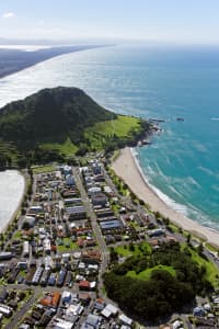 Aerial Image of MOUNT MAUNGANUI BEACH LOOKING NORTH-WEST