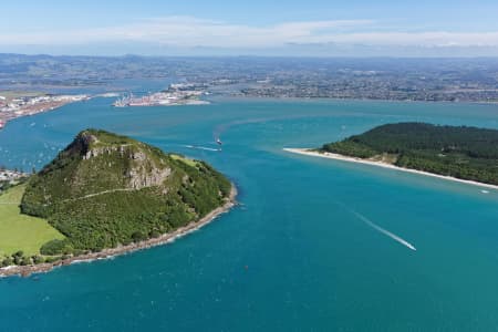 Aerial Image of MOUNT MAUNGANUI  AND MATAKANA ISLAND