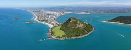 Aerial Image of MOUNT MAUNGANUI PANORAMA, VIEWED FROM THE NORTH-WEST