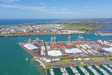 Aerial Image of PORT OF TAURANGA LOOKING EAST