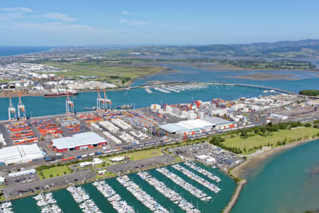 Aerial Image of PORT OF TAURANGA LOOKING SOUTH-EAST