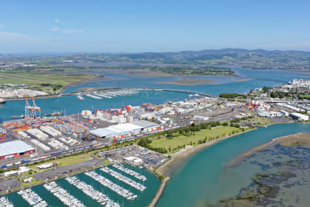 Aerial Image of PORT OF TAURANGA LOOKING SOUTH-EAST