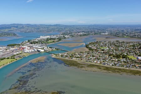 Aerial Image of OTUMOETAI AND TAURANGA, VIEWED FROM THE NORTH