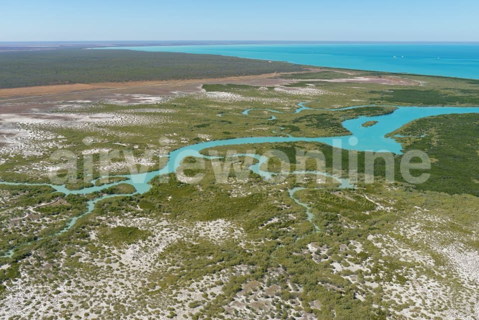 Aerial Image of Broome Mangroves Looking South-East