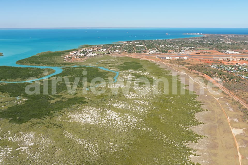Aerial Image of Broome Mangroves Looking South