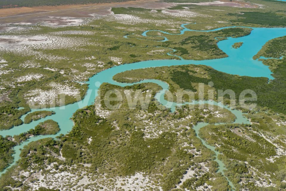Aerial Image of Dampier Creek Looking Down
