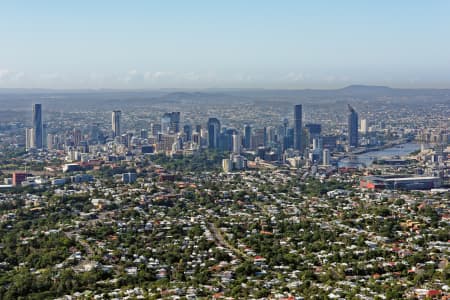 Aerial Image of BRISBANE CBD SKYLINE FROM THE NORTH-WEST