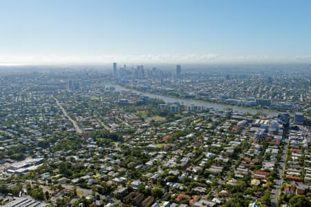 Aerial Image of AUCHENFLOWER LOOKING EAST TO BRISBANE CBD