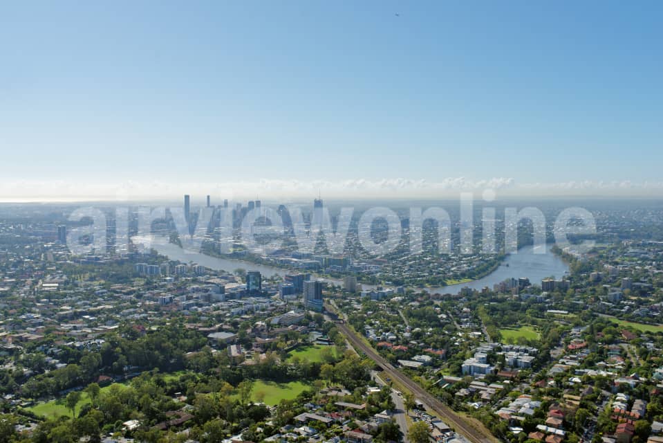 Aerial Image of Toowong Looking East To Brisbane CBD