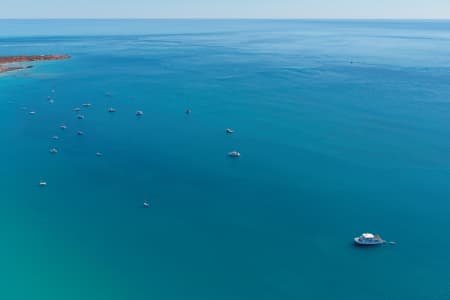 Aerial Image of BOATS ON THE WATERS NEAR GANTHEAUME POINT