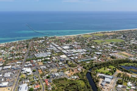 Aerial Image of BUSSELTON LOOKING NORTH-EAST OVER JETTY