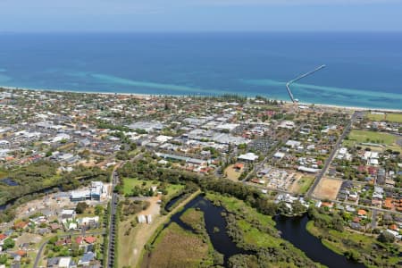 Aerial Image of BUSSELTON LOOKING NORTH-WEST OVER JETTY