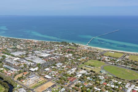 Aerial Image of BUSSELTON LOOKING NORTH-WEST OVER JETTY