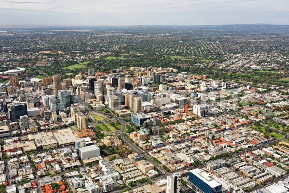 Aerial Image of Adelaide CBD Looking North-East