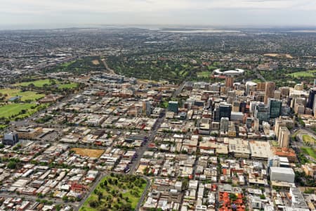 Aerial Image of WESTERN ADELAIDE CBD LOOKING NORTH