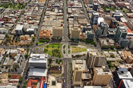 Aerial Image of VICTORIA SQUARE IN ADELAIDE CBD