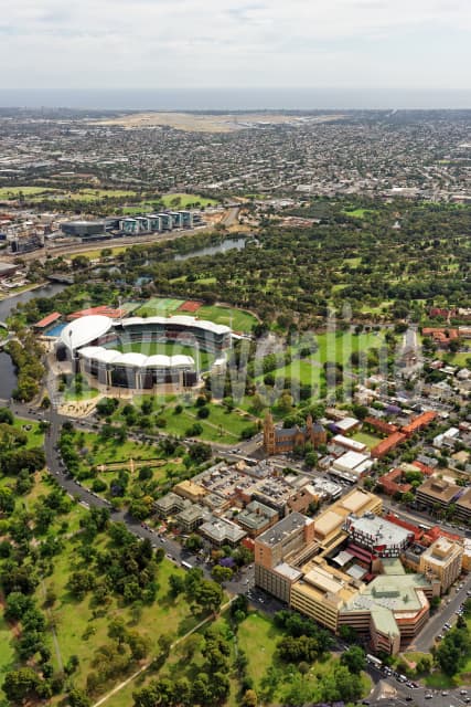 Aerial Image of North Adelaide Looking South-West Over Adelaide Oval