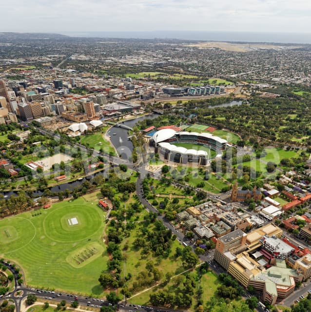 Aerial Image of North Adelaide Looking South-West To Adelaide Oval