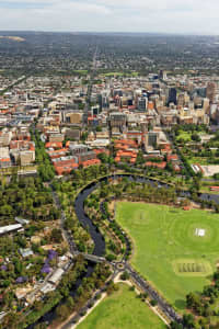 Aerial Image of ADELAIDE ZOO LOOKING SOUTH TO UNIVERSITY OF ADELAIDE