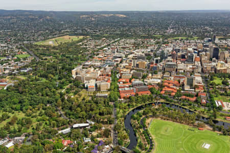 Aerial Image of NORTH ADELAIDE LOOKING SOUTH TO UNIVERSITY OF ADELAIDE