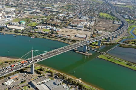 Aerial Image of WEST GATE BRIDGE LOOKING WEST