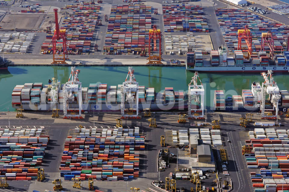 Aerial Image of Coode Island Shipping Containers