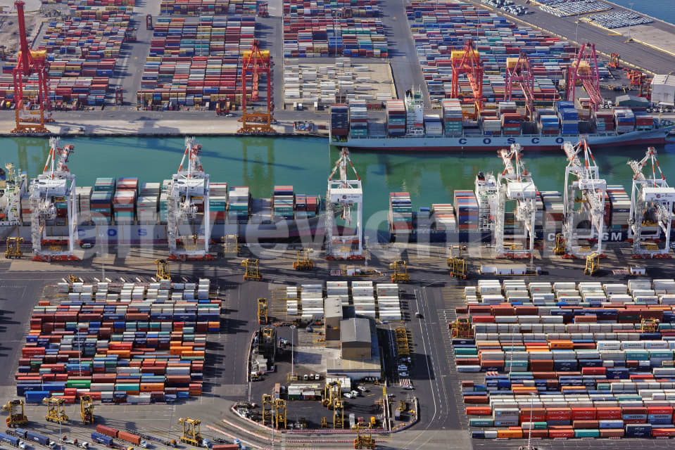 Aerial Image of Coode Island Shipping Containers