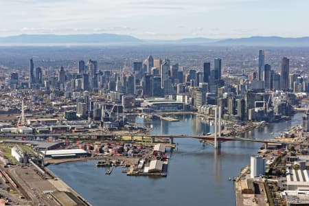 Aerial Image of MELBOURNE CBD FROM THE WEST