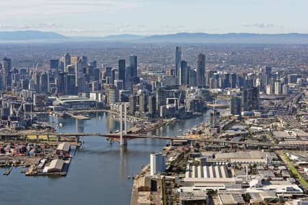 Aerial Image of MELBOURNE CBD FROM THE WEST
