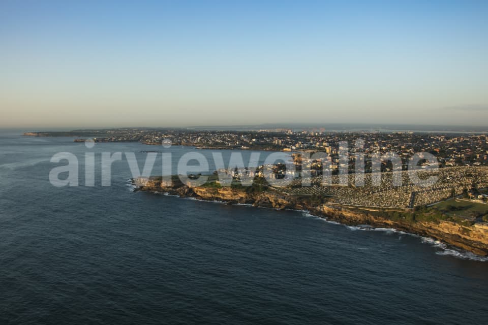 Aerial Image of Clovelly & Bronte At Dawn