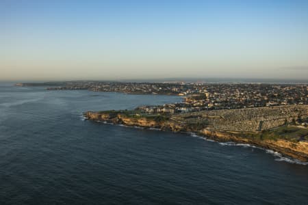Aerial Image of CLOVELLY & BRONTE AT DAWN