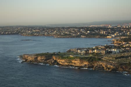 Aerial Image of CLOVELLY & BRONTE AT DAWN