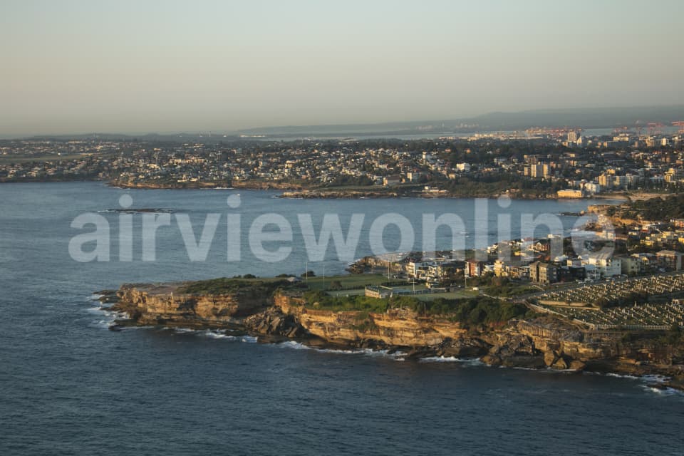 Aerial Image of Clovelly & Bronte At Dawn
