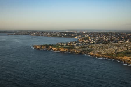 Aerial Image of CLOVELLY & BRONTE AT DAWN