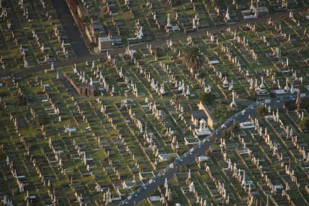 Aerial Image of WAVERLEY CEMETERY AT DAWN