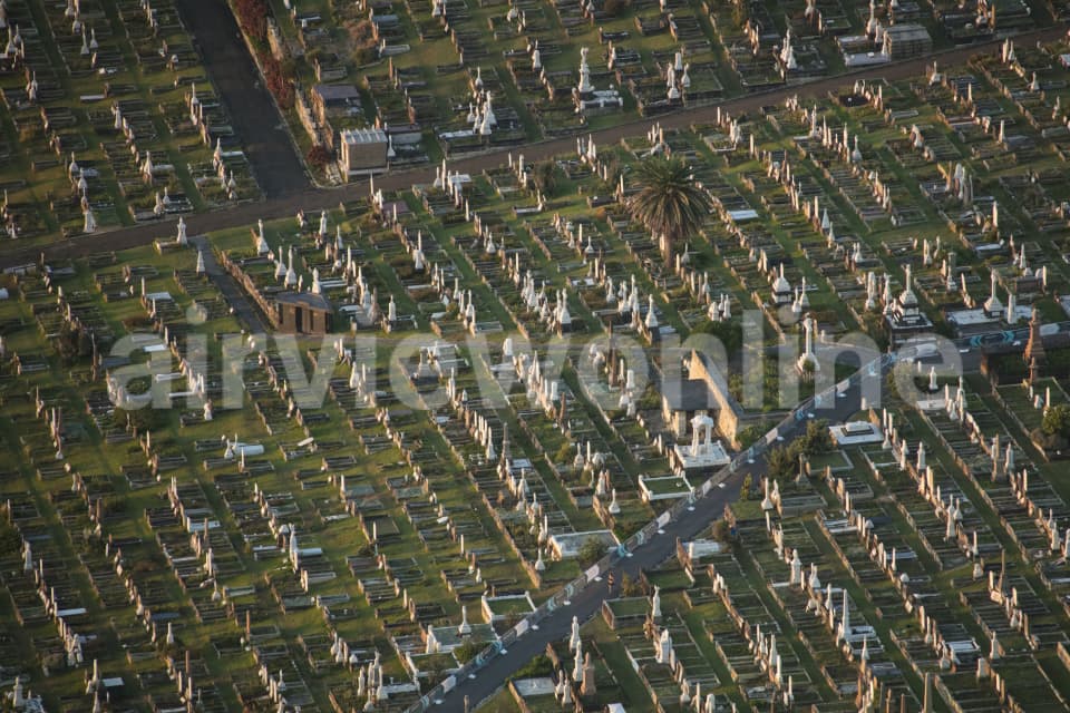 Aerial Image of Waverley Cemetery At Dawn