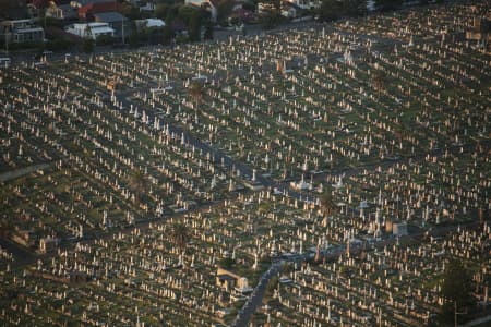 Aerial Image of WAVERLEY CEMETERY AT DAWN
