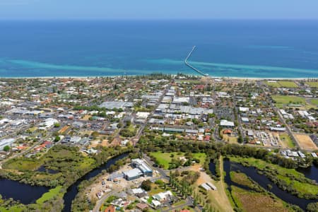 Aerial Image of BUSSELTON LOOKING NORTH OVER JETTY