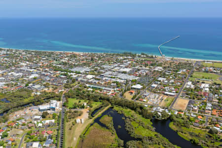 Aerial Image of BUSSELTON LOOKING NORTH-WEST OVER JETTY