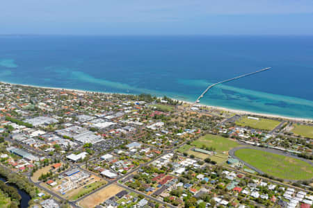 Aerial Image of BUSSELTON LOOKING NORTH-WEST OVER JETTY