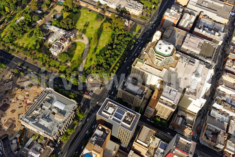 Aerial Image of North Terrace And King William Street, Adelaide