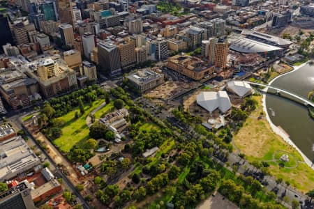 Aerial Image of GOVERNMENT HOUSE, PARLIAMENT HOUSE AND FESTIVAL CENTRE, ADELAIDE