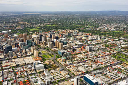 Aerial Image of ADELAIDE CBD LOOKING NORTH-EAST