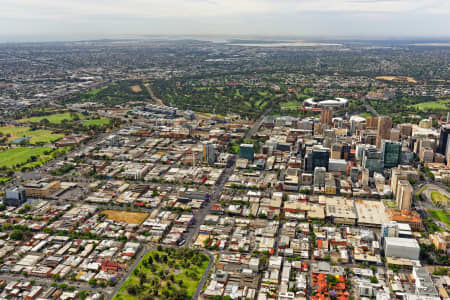 Aerial Image of WESTERN ADELAIDE CBD LOOKING NORTH