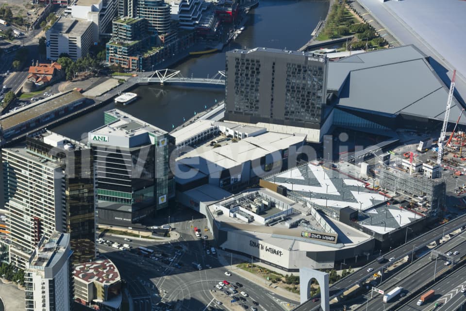 Aerial Image of Hilton South Wharf Melbourne Series