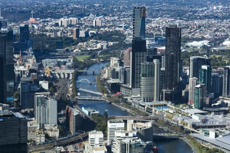 Aerial Image of YARRA RIVER MELBOURNE CBD