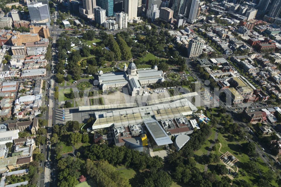Aerial Image of Melbourne Museum & Carlton Gardens